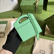 	 Kitlife Gucci GG Marmont wallet with top handle mint green - 11.5x 12.5x 2.5cm - 3