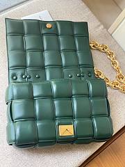 Kitlife Bottega Veneta Chain Cassette Intrecciato-leather bag dark green - 26x18x8cm - 5