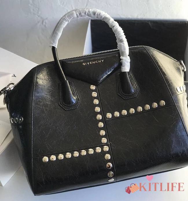 	 Kitlife Givenchy Antigona Soft Bag Studded Leather Small - 33*27*20cm - 1