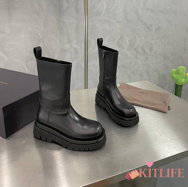 Kitlife Bottega Veneta Lug Black Boots - 1