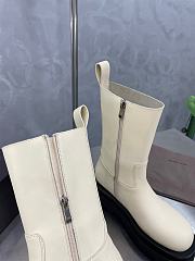 	 Kitlife Bottega Veneta Lug White Boots - 2