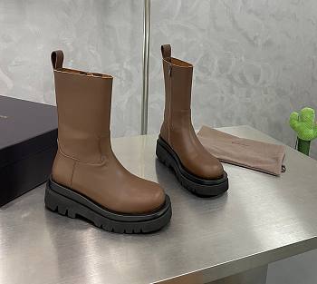 	 Kitlife Bottega Veneta Lug Brown Boots