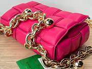 Kitlife Bottega Veneta Chain Cassette Intrecciato-leather bag Fuchsia - 26x18x8cm - 3