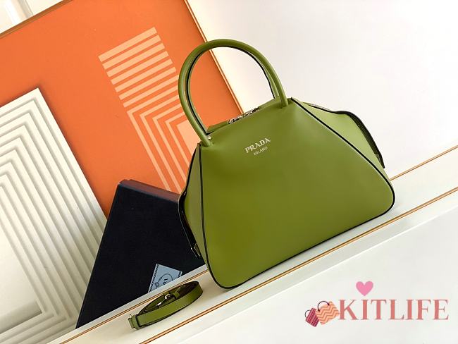 	 Kitlife Prada Small leather Prada Supernova green handbag - 25.5X18X13.5cm - 1