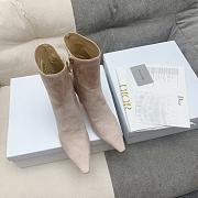 Kitlife Dior Heeled Ankle Suede Nude Boots - 5