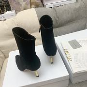 	 Kitlife Dior Heeled Ankle Suede Black Boots - 2