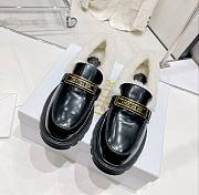 Kitlife DIOR CODE LOAFER Black Brushed Calfskin and White Shearling Black - 1