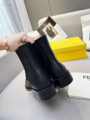 	 Kitlife Fendi Chelsea Ankle Boots FF fabric brown - 3