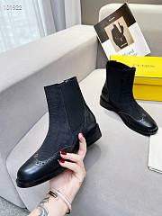 	 Kitlife Fendi Chelsea Ankle Boots FF fabric black - 5