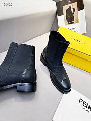 	 Kitlife Fendi Chelsea Ankle Boots FF fabric black - 3