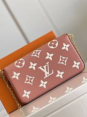 Kitlife Louis Vuitton Pochette Félicie Chain Bag Three-Piece Trianon Pink Cream - 21 x 12 x 3 cm - 4