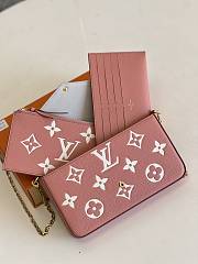 Kitlife Louis Vuitton Pochette Félicie Chain Bag Three-Piece Trianon Pink Cream - 21 x 12 x 3 cm - 5