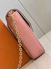 Kitlife Louis Vuitton Pochette Félicie Chain Bag Three-Piece Trianon Pink Cream - 21 x 12 x 3 cm - 3