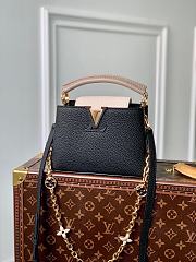 Kitlife Louis Vuitton CAPUCINES BB Black Taurillon leather with chain - 21 x 14 x 8cm - 1