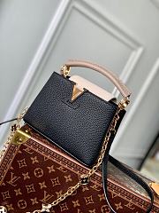 Kitlife Louis Vuitton CAPUCINES BB Black Taurillon leather with chain - 21 x 14 x 8cm - 4