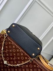 	 Kitlife Louis Vuitton CAPUCINES PM Black Taurillon leather with chain - 27 x 18 x 9cm - 5