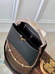 	 Kitlife Louis Vuitton CAPUCINES MM Black Taurillon leather with chain - 31.5 x 20 x 11 cm - 5