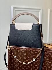 	 Kitlife Louis Vuitton CAPUCINES MM Black Taurillon leather with chain - 31.5 x 20 x 11 cm - 3