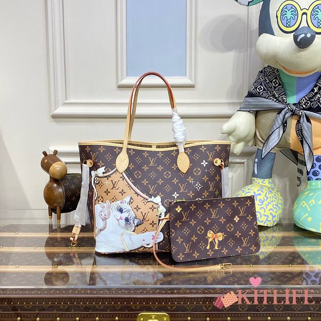 Kitlife Louis Vuitton Neverfull MM Kitty - 32 x 29 x 17 cm - 1