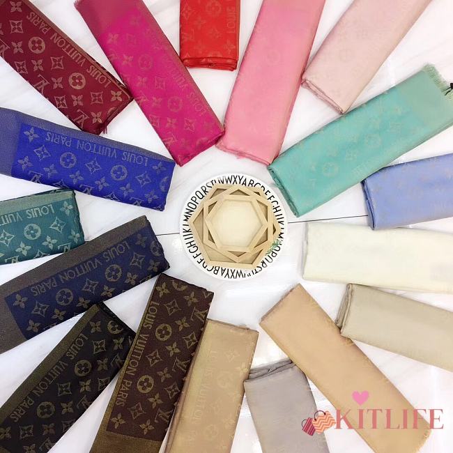 kitlife Louis Vuitton Scarf - 9 colors - 140x140cm - 1