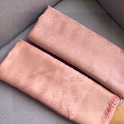 Kitlife Louis Vuitton Pink Monogram Silk/Wool Shawl Scarf - 140x140xcm - 3