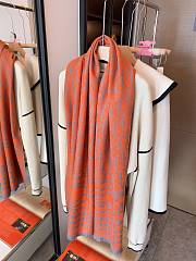 Kitlife Dior Scarf Wool and Cashmere - black/pink/red/orange  - 4