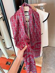 Kitlife Dior Scarf Wool and Cashmere - black/pink/red/orange  - 3