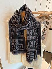 Kitlife Dior Scarf Wool and Cashmere - black/pink/red/orange  - 5