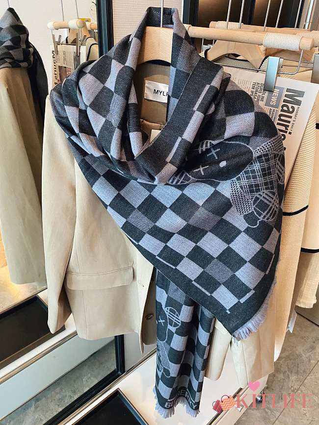 Kitlife Burberry Scarf Bear Logo - - 1