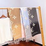 Kitlife Louis Vuitton Reykjavik Gradient Cashmere Scarf with Iconic Monogram - 60x190cm - 1