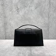 Kitlife Jacquemus Bamnino Crossbody Bag Smooth Black Leather - 34x7x20cm - 5