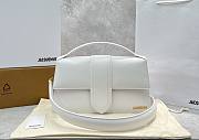 	 Kitlife Jacquemus Bamnino Crossbody Bag Smooth White Leather - 34x7x20cm - 1