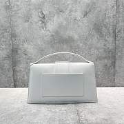 	 Kitlife Jacquemus Bamnino Crossbody Bag Smooth White Leather - 34x7x20cm - 5