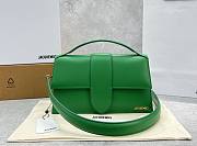 	 Kitlife Jacquemus Bamnino Crossbody Bag Smooth Green Leather - 34x7x20cm - 1