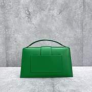 	 Kitlife Jacquemus Bamnino Crossbody Bag Smooth Green Leather - 34x7x20cm - 4