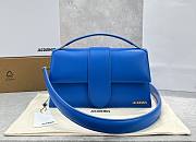 Kitlife Jacquemus Bamnino Crossbody Bag Smooth Blue Leather - 34x7x20cm - 1