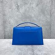 Kitlife Jacquemus Bamnino Crossbody Bag Smooth Blue Leather - 34x7x20cm - 3