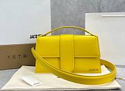 Kitlife Jacquemus Bamnino Crossbody Bag Smooth Yellow Leather - 34x7x20cm - 1