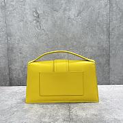 Kitlife Jacquemus Bamnino Crossbody Bag Smooth Yellow Leather - 34x7x20cm - 2