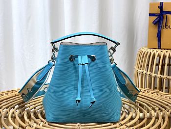 Kitlife Louis Vuitton Neo noe BB Epi Leather Turquoise Blue -M20603 - 20 x 20 x 13 cm