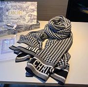 Kitlife Dior 30 MONTAIGNE PONCHO Black and White Cashmere - 50*175cm - 1