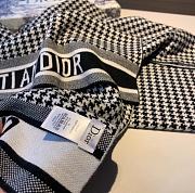 Kitlife Dior 30 MONTAIGNE PONCHO Black and White Cashmere - 50*175cm - 3