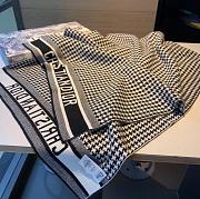 Kitlife Dior 30 MONTAIGNE PONCHO Black and White Cashmere - 50*175cm - 2