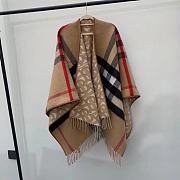 Kitlife Burberry Triangle scarf double-sided plaid wool shawl  - 2