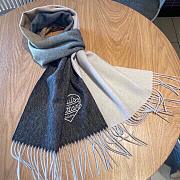 Kitlife Louis Vuitton Grey Cashmere Scarf - 35 x 180cm - 5