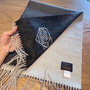 Kitlife Louis Vuitton Grey Cashmere Scarf - 35 x 180cm - 4