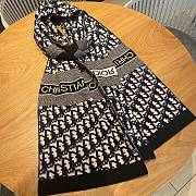 	 Kitlife Dior Cashmere Oblique Black Scarf - 30*200cm - 1