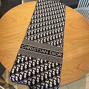 	 Kitlife Dior Cashmere Oblique Black Scarf - 30*200cm - 4