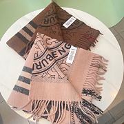 Kitlife Burberry Tartan Monogram Unisex Cashmere Fringes Logo Scarf - 30*180cm - 1