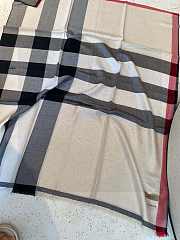 Kitlife Burberry Lightweight Check Wool & Silk Scarf - 70*200cm - 5